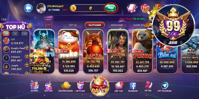 4 thông tin về nạp tiền 99vina