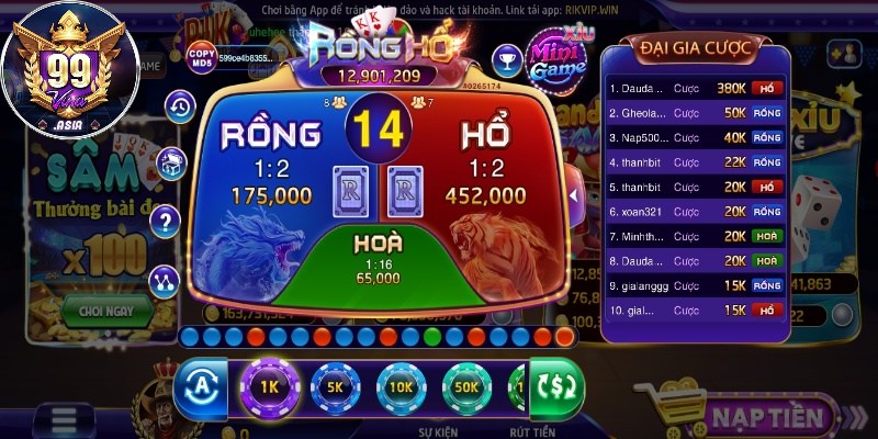 Hướng dẫn cược cơ bản cho Rồng Hổ