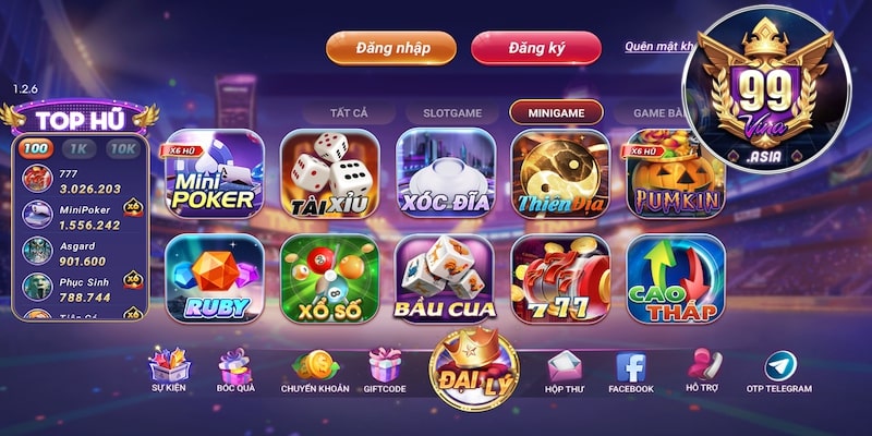 Mở ứng dụng đăng ký 99vina