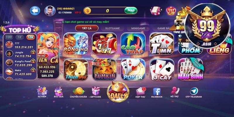 Ứng dụng 99vina siêu mượt, hoạt động tốt
